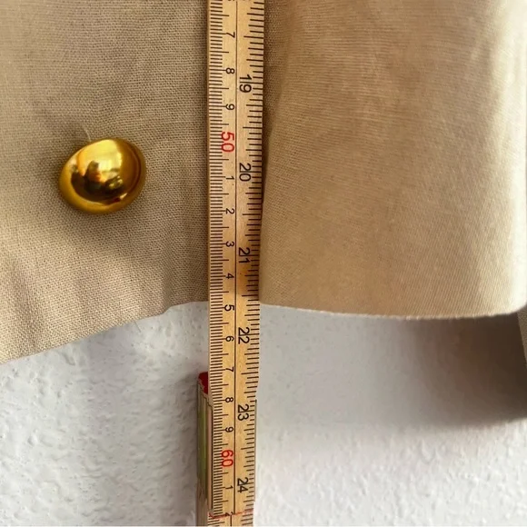 H by Halston Linen Blend Cropped Blazer Size M - Picture 5 of 10